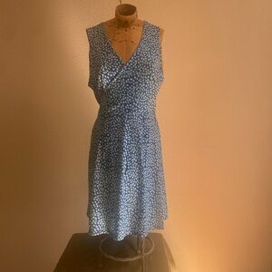 ⚠️ CLEARANCE Blue Sleeveless V-Neck Midi Sundress